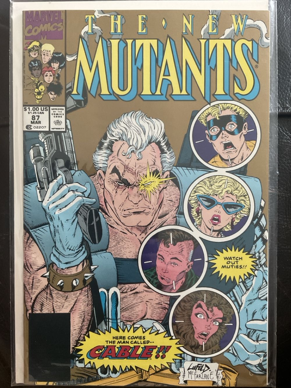 The New Mutants - Marvel (87 (second printing) - Mar 1990) comic book collectible [Barcode 07474601] - Main Image 3