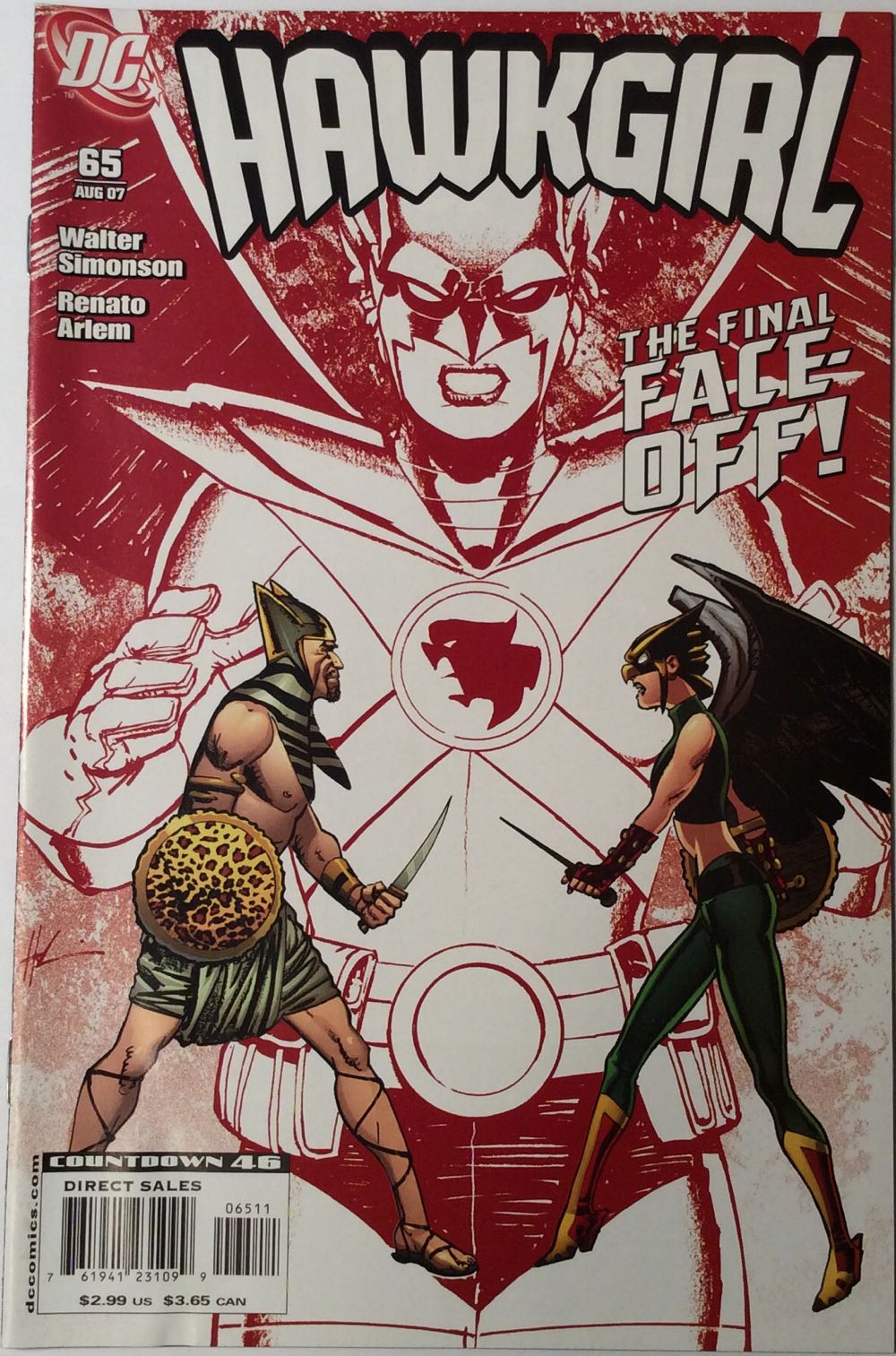 Hawkgirl - DC (65 - Aug 2007) comic book collectible [Barcode 761941231099] - Main Image 2