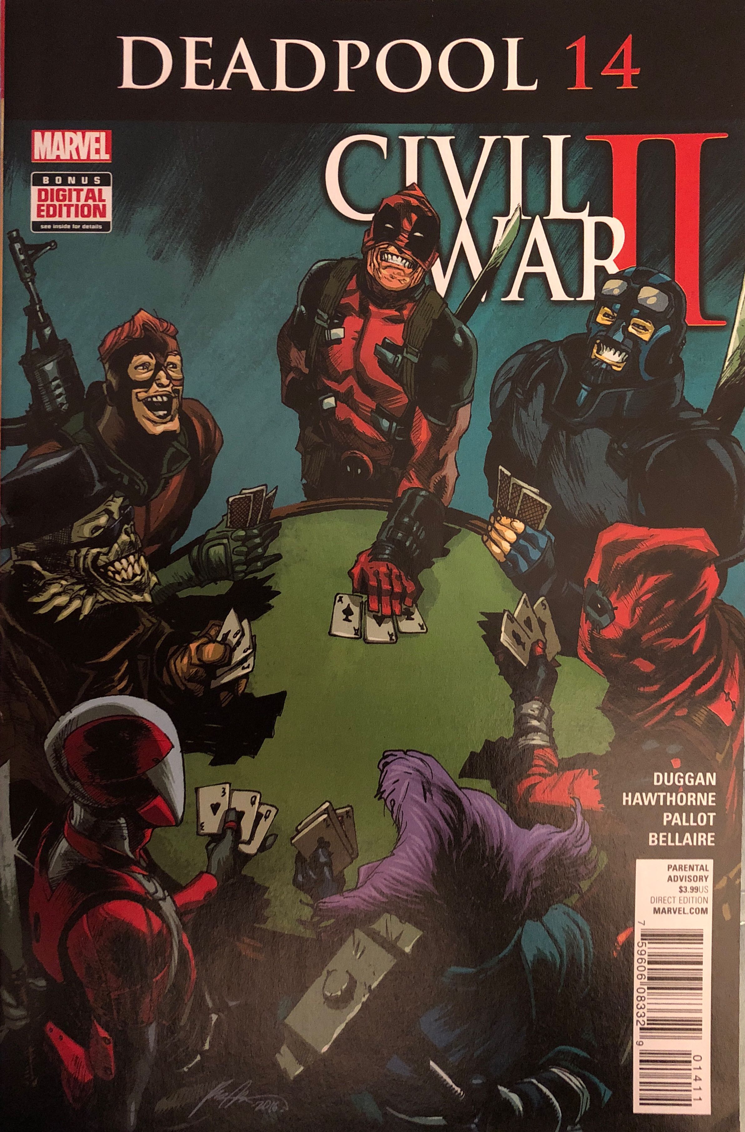 Deadpool Vol 6 - Marvel (14 - Aug 2016) comic book collectible [Barcode 75960608332901411] - Main Image 1