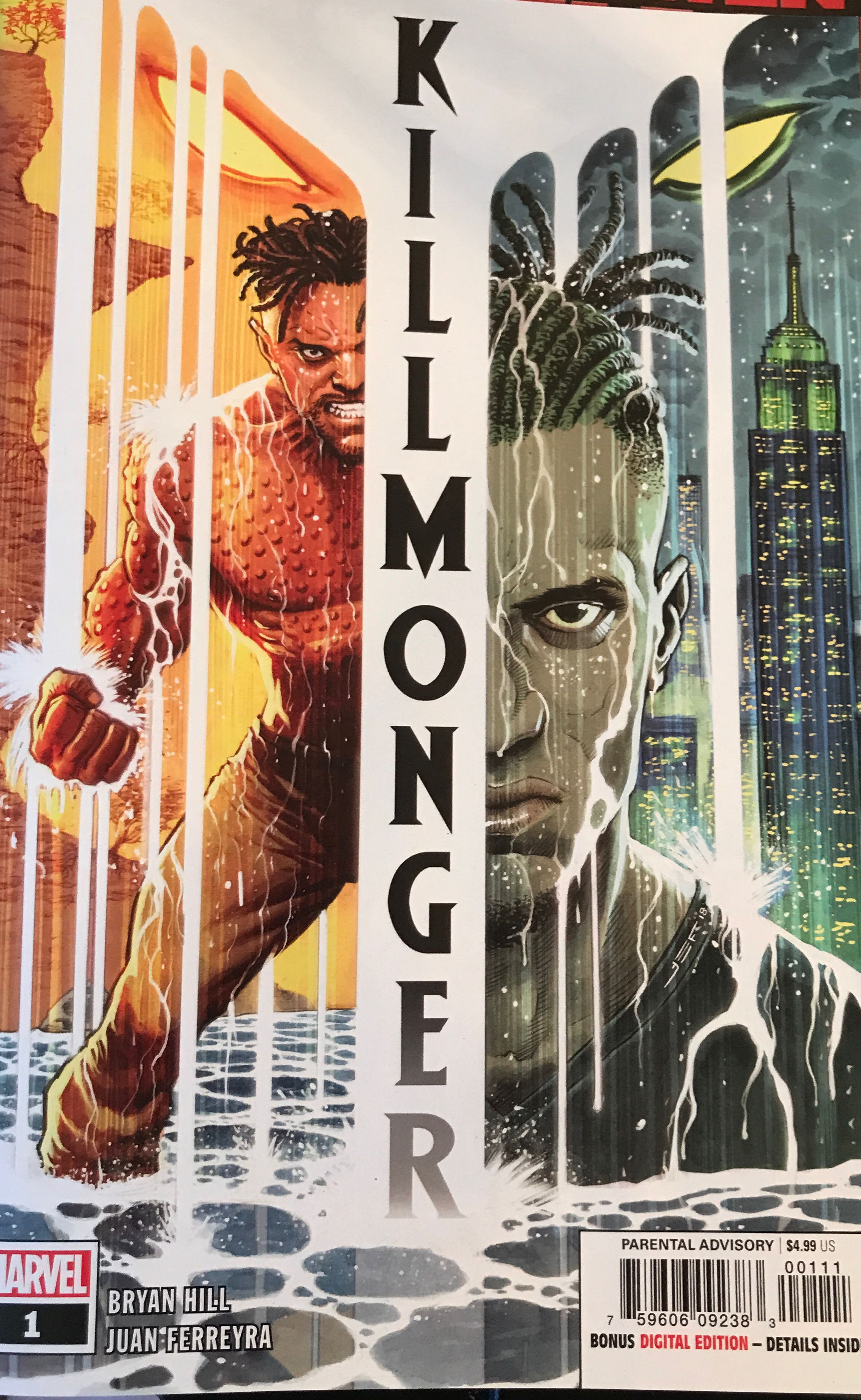 Killmonger - Marvel Comics (1 - Feb 2019) comic book collectible [Barcode 75960609238300111] - Main Image 1
