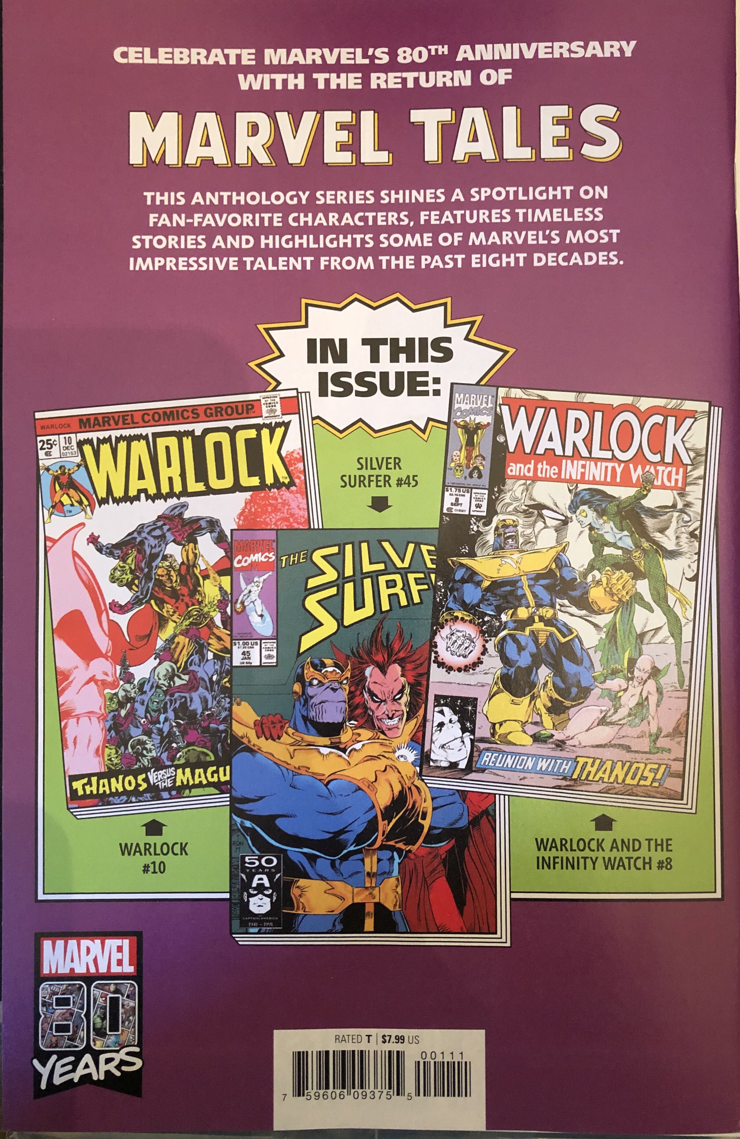 Marvel Tales: THANOS - Marvel (1 - Jun 2019) comic book collectible [Barcode 75960609375500111] - Main Image 2