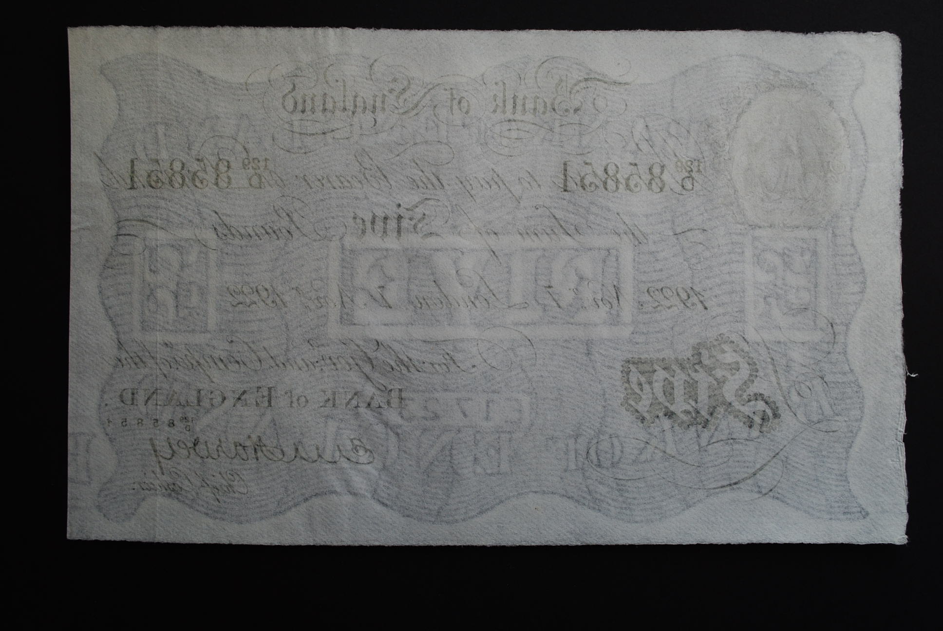 Bank of England E.M.Harvey £5  currency collectible - Main Image 2