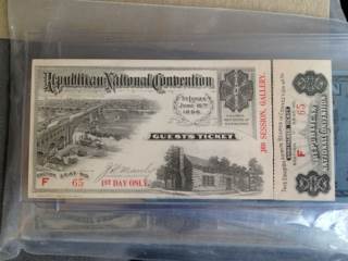 1896 REPUBLICAN NATIONAL CONVENTION currency collectible - Main Image 1
