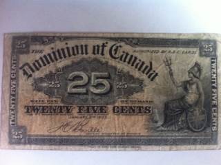 1900 25¢ - Canada currency collectible - Main Image 1