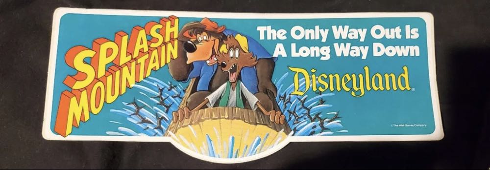 Splash Mountain Disneyland Bumper Sticker