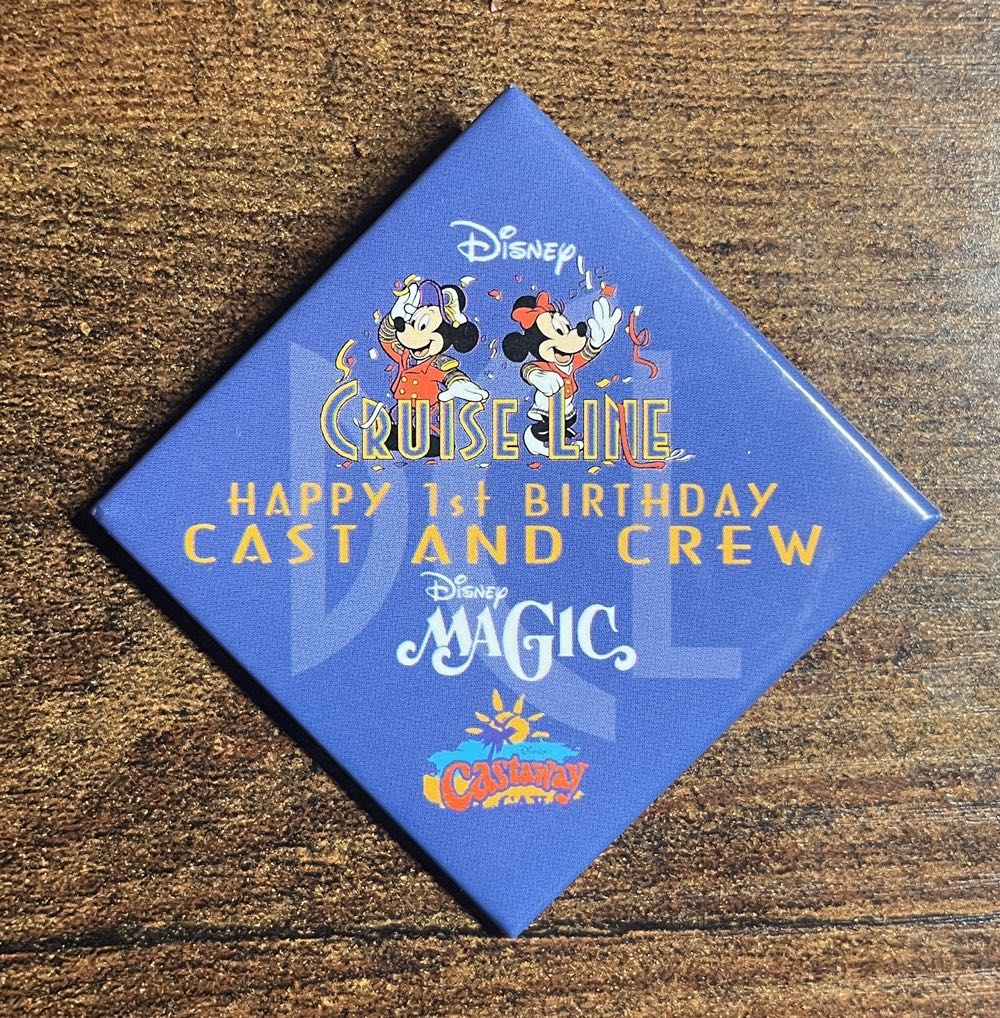 Disney Cruise Line 1 Year Anniversary Cast Button