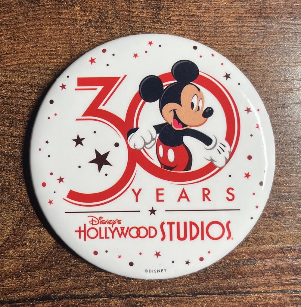 Hollywood Studios 30th Anniversary Button