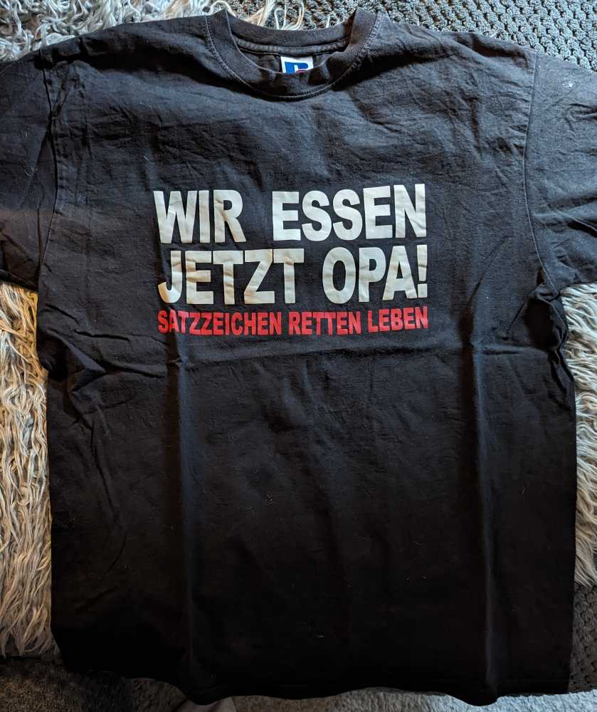 Wir Essen Jetzt Opa - Satzzeichen Retten Leben