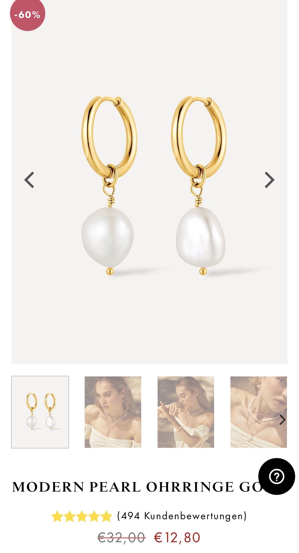 Modern Pearl Ohrringe