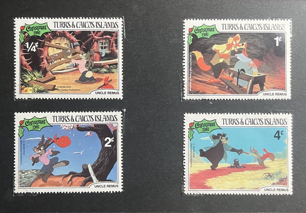 Song Of The South Turks And Caicos Islands Postage Stamps