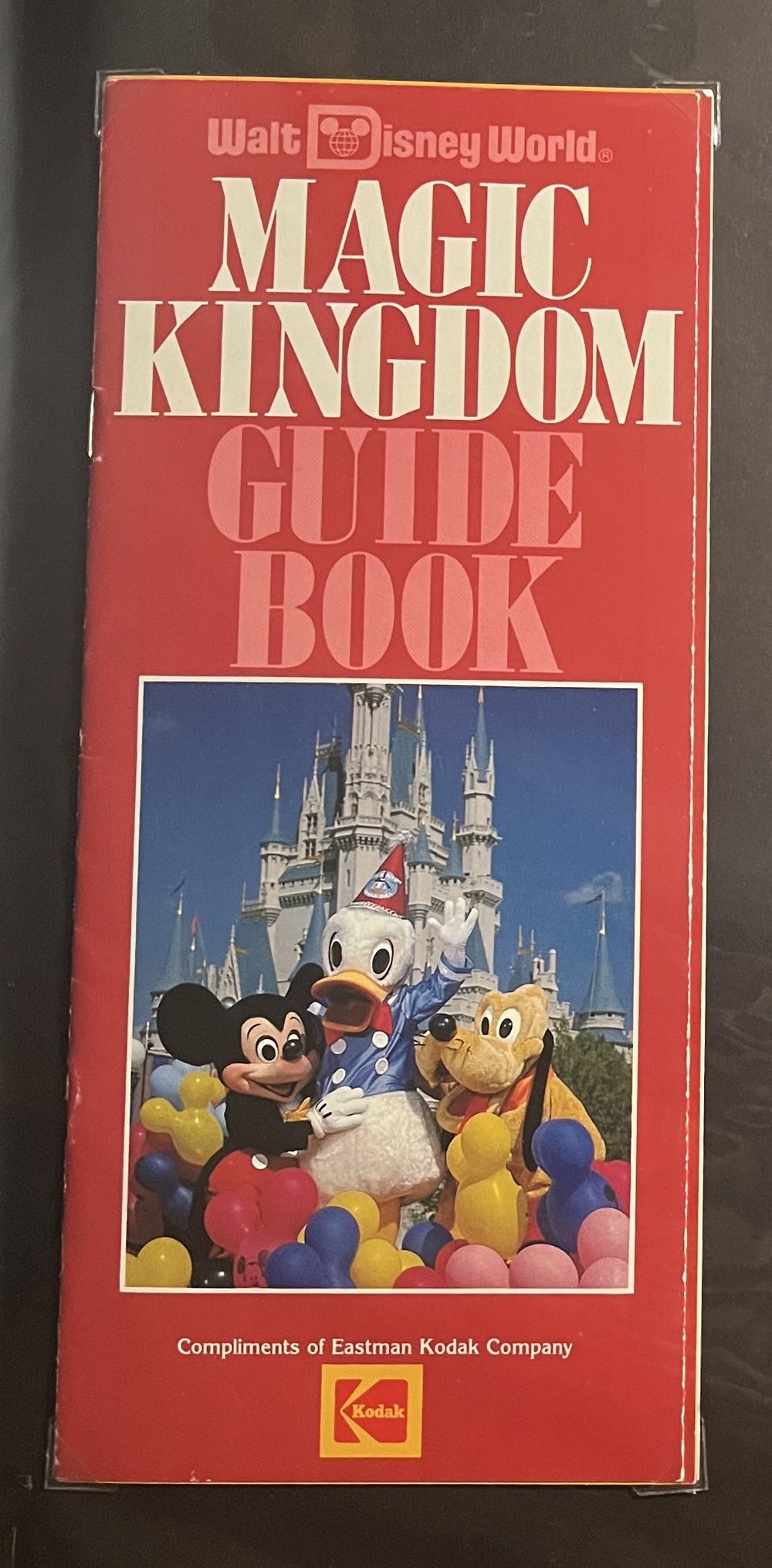 Magic Kingdom Red Guide Book Map, 1980’s