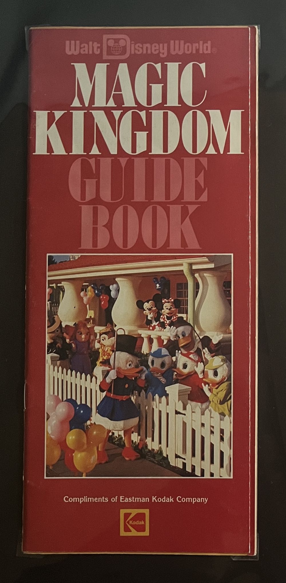 Magic Kingdom Red Guide Book Map, 1980’s