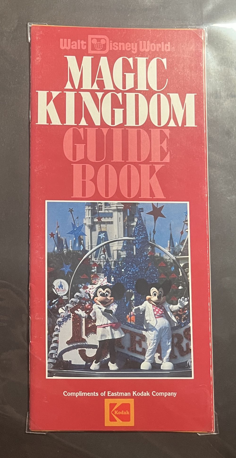 Magic Kingdom Red Guide Book Map, 1980’s