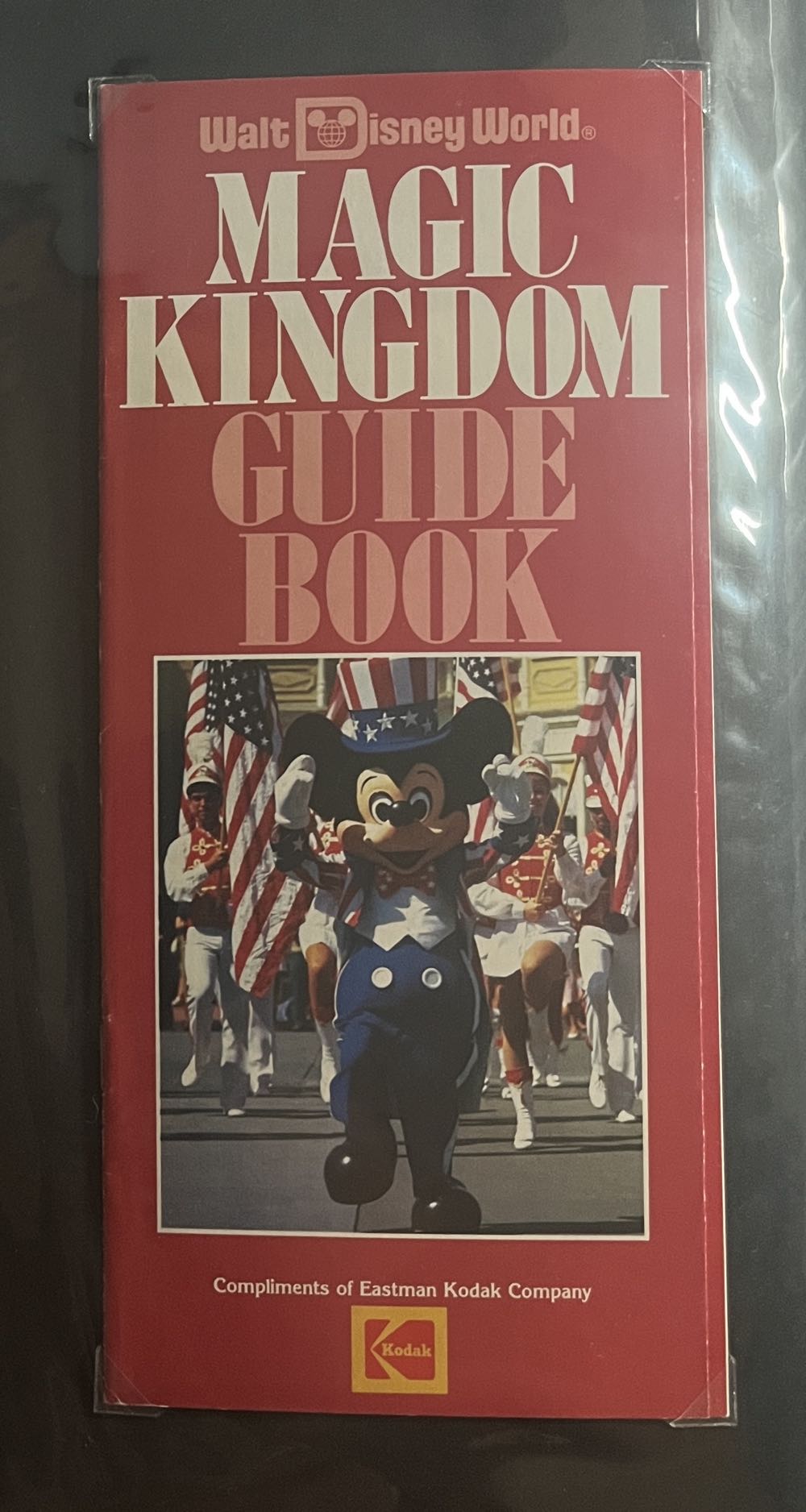 Magic Kingdom Red Guide Book Map, 1980’s