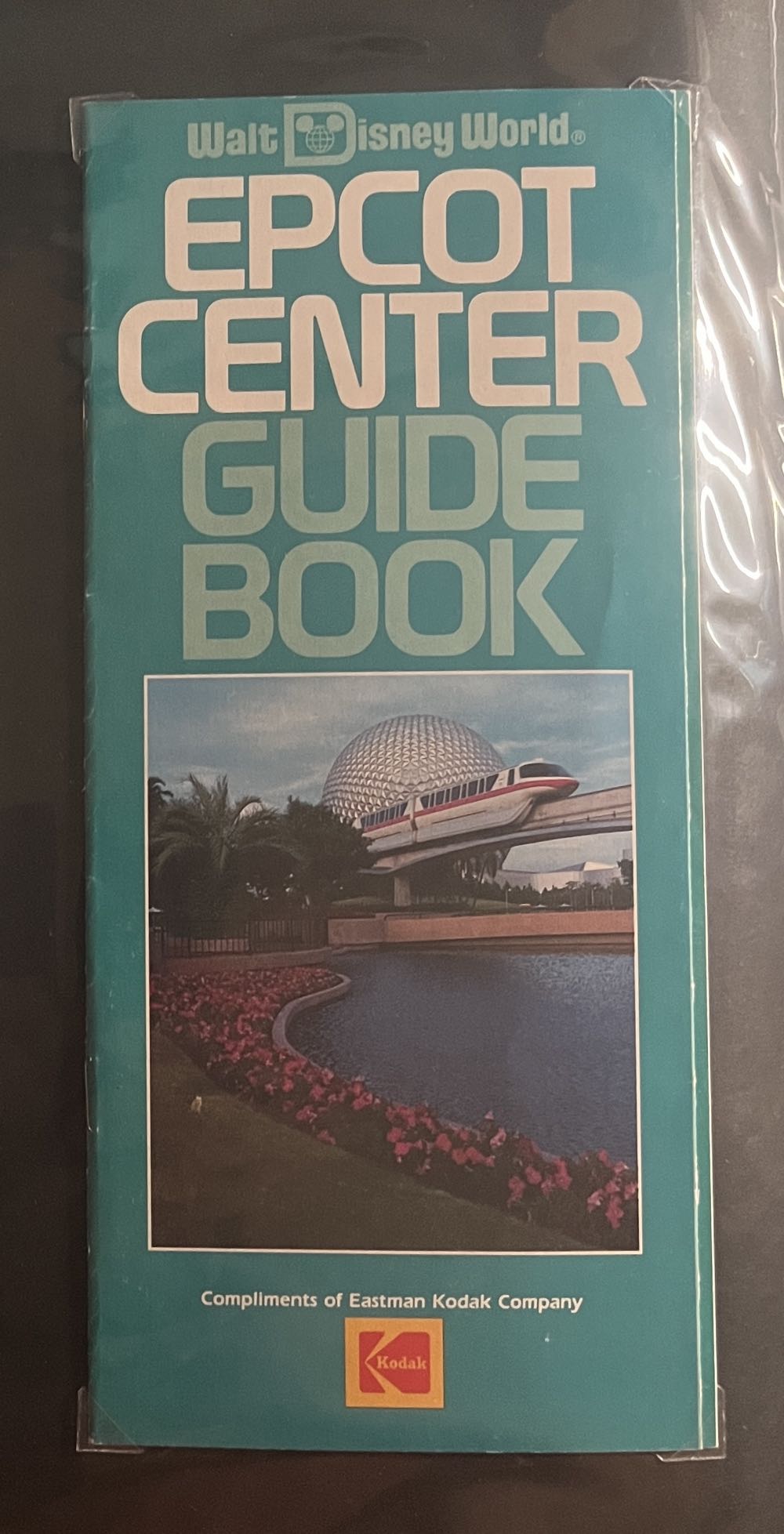 EPCOT Center Blue Guide Book Map, 1980’s