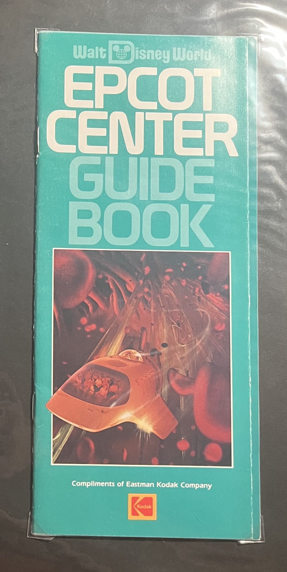 EPCOT Center Blue Guide Book Map, 1980’s