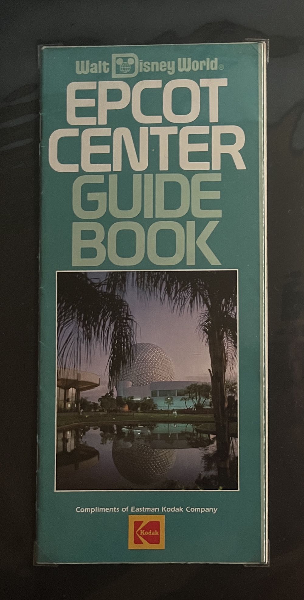 EPCOT Center Blue Guide Book Map, 1980’s