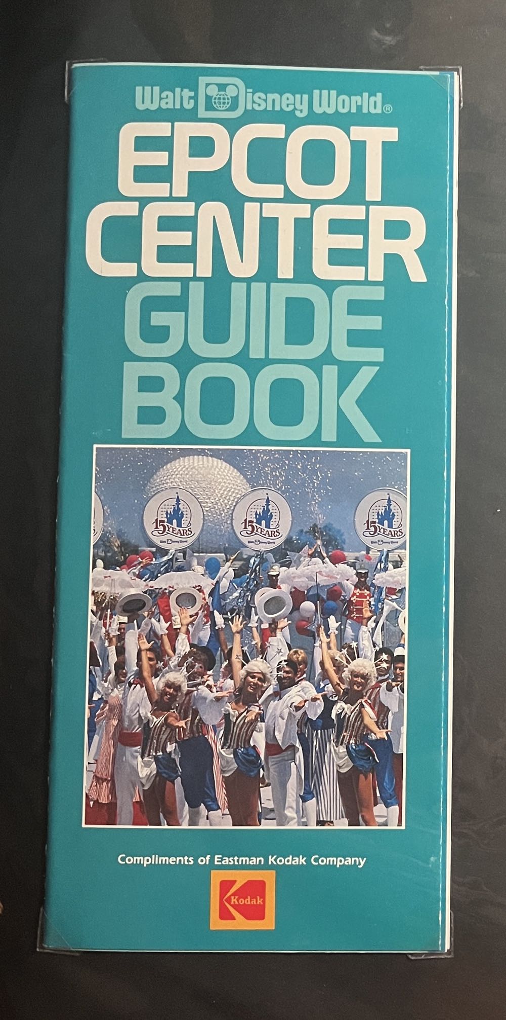 EPCOT Center Blue Guide Book Map, 1980’s