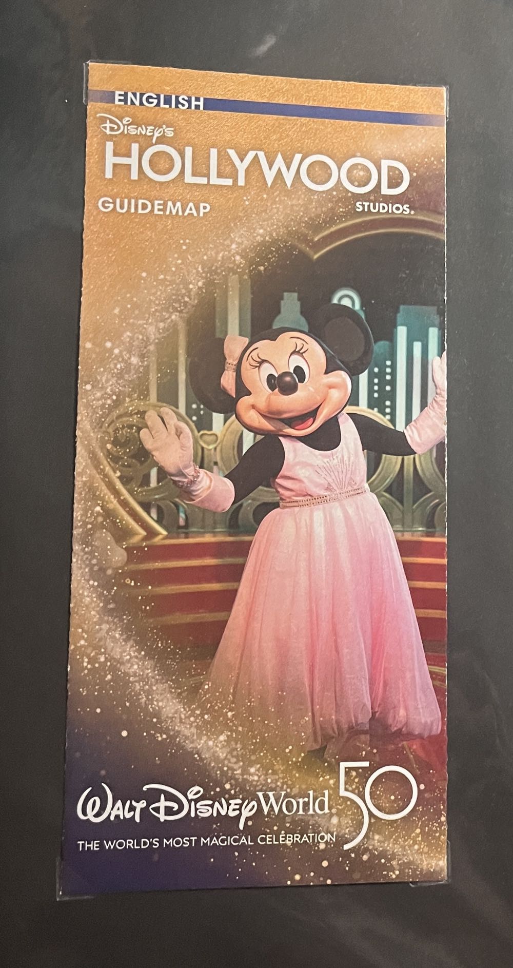 WDW 50th Anniversary Hollywood Studios Map