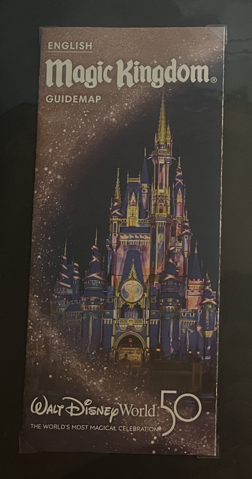 WDW 50th Anniversary Magic Kingdom Map