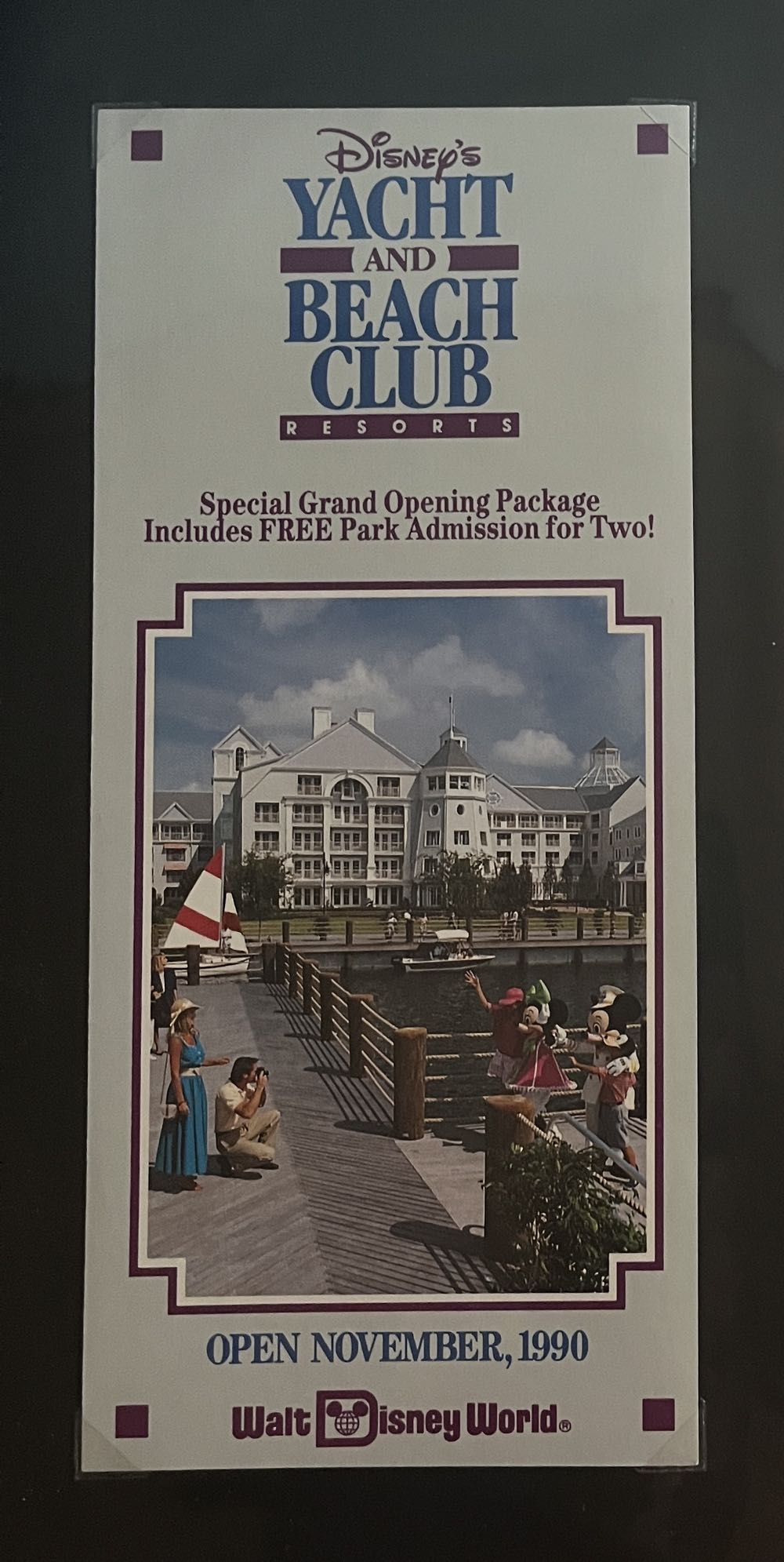 Yacht And Beach Club Resort Grand Opening Advertisement Brochure, 1990