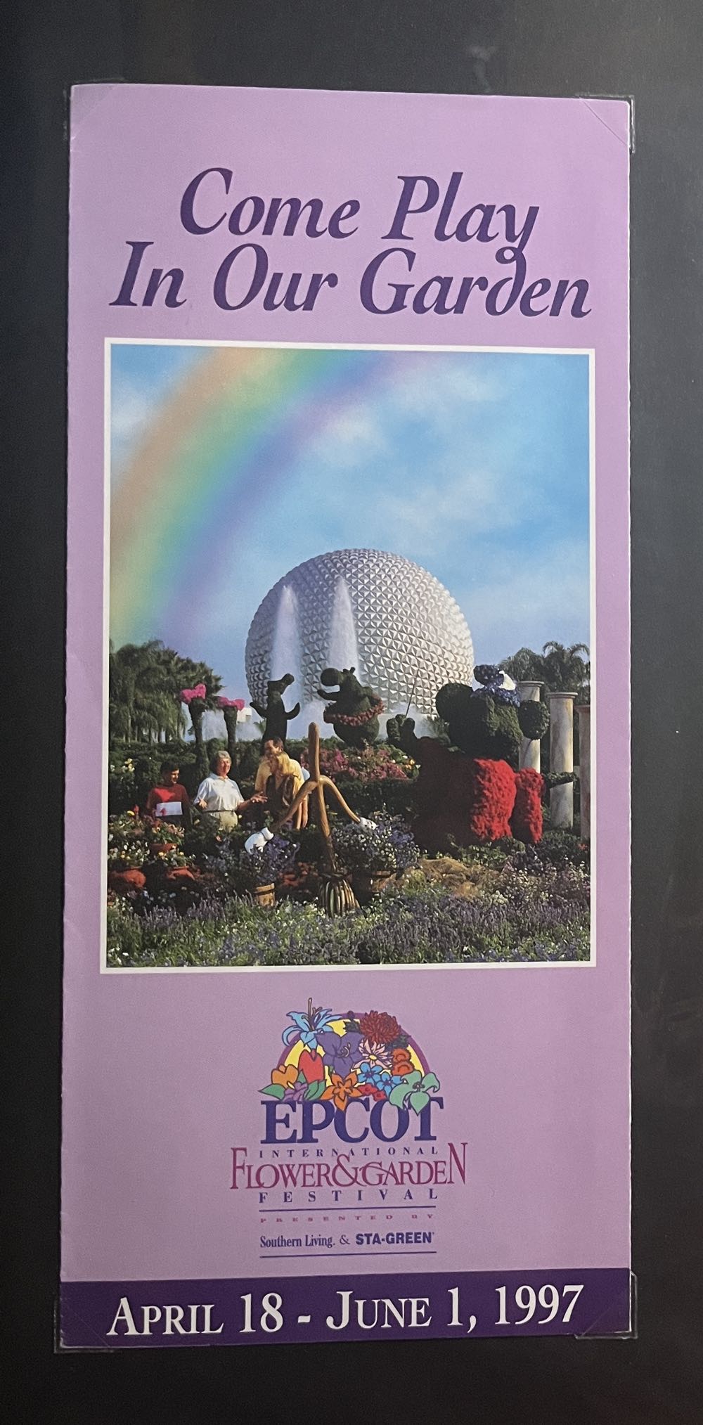 EPCOT Flower And Garden Festival Brochure, 1997