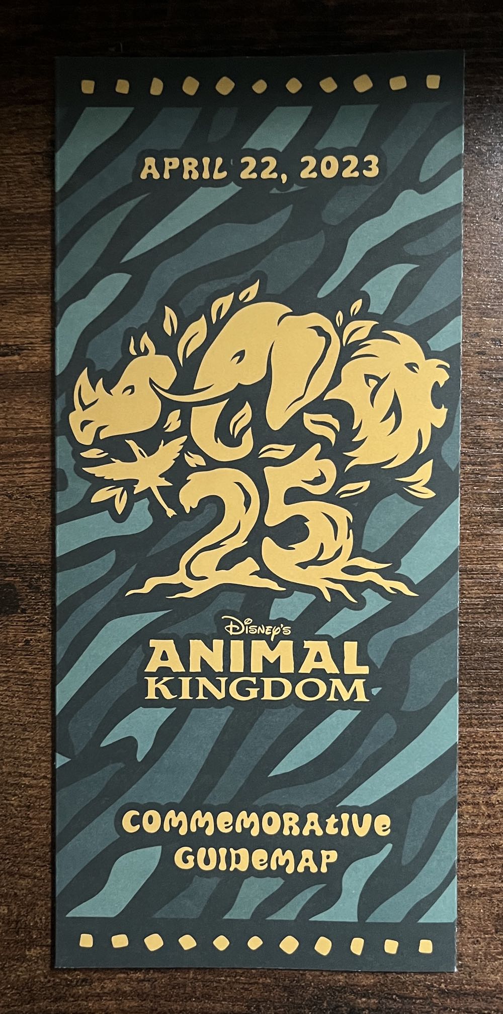 Animal Kingdom 25th Anniversary Map