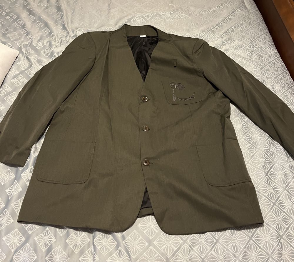 Walt Disney World Resort Cast Member Olive Suit Costume (L)