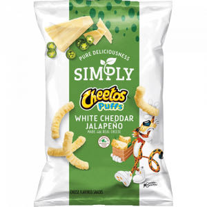 Cheetos Simply Puffs White Cheddar Jalapeño