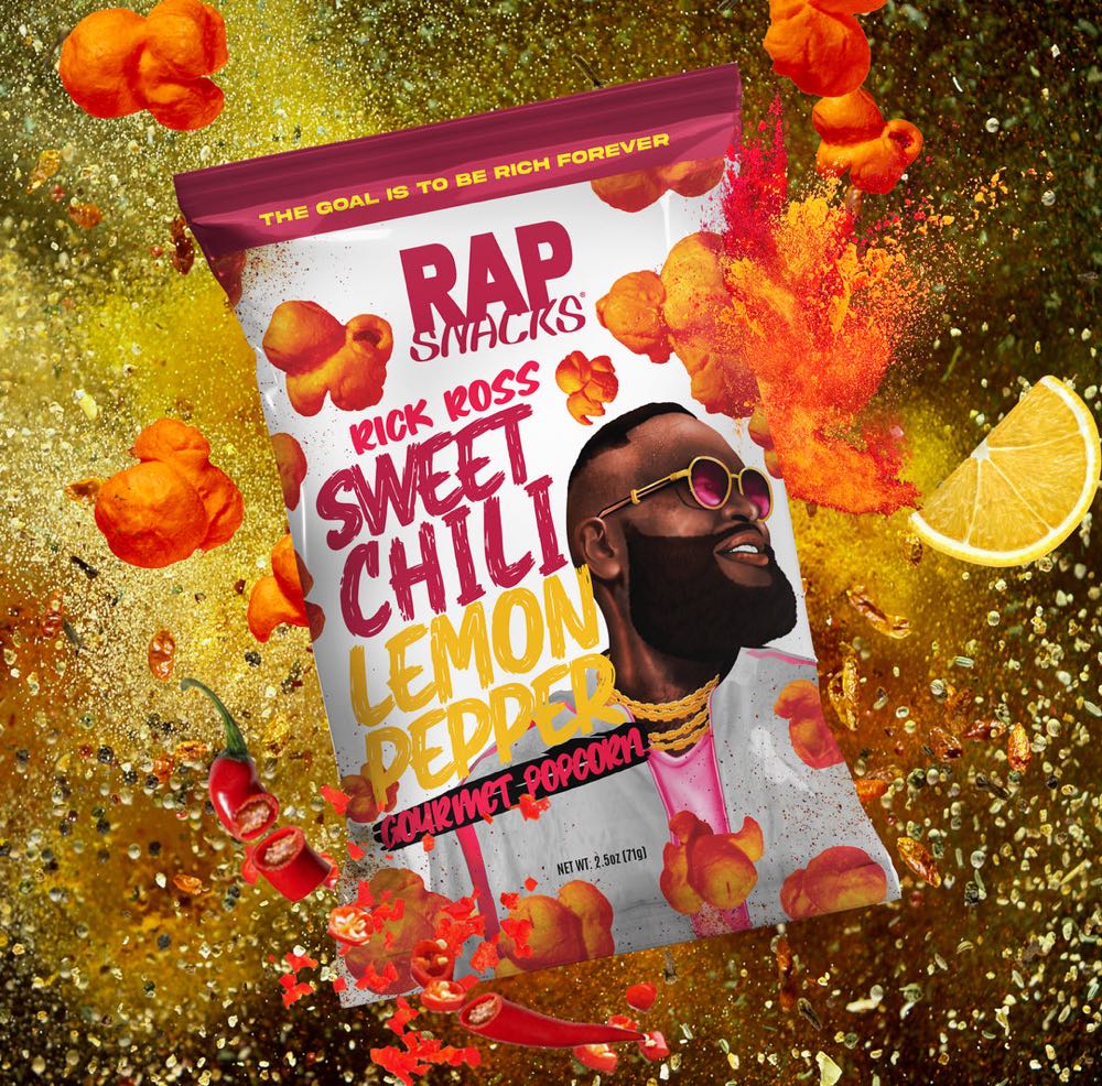 Rap Snacks Rick Ross Sweet Chili Lemon Pepper Gourmet Popcorn