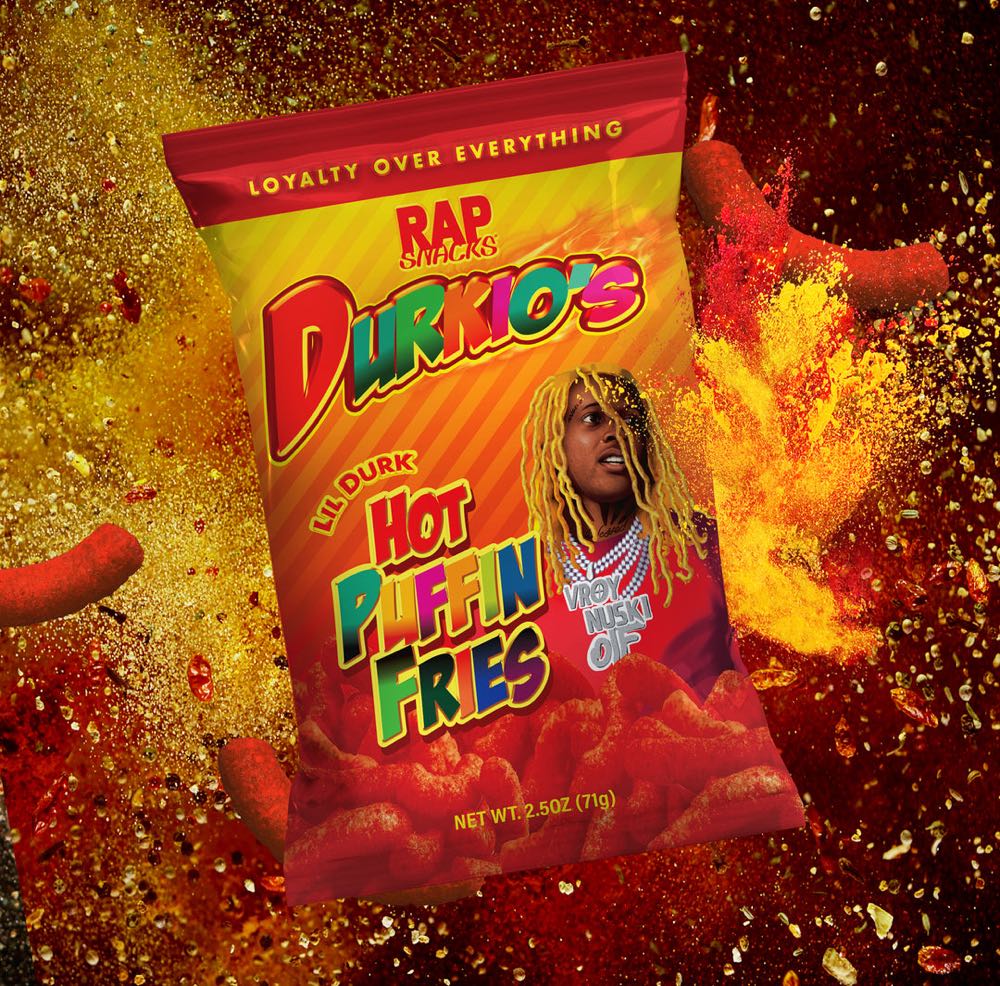 Rap Snacks Lil Durks Durkios Hot Puffin Fries