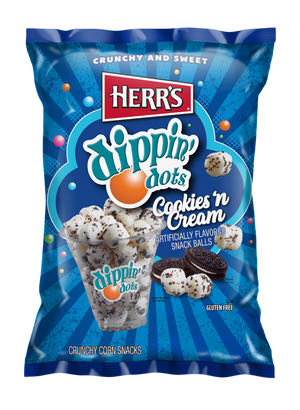 Herr’s Dippin’ Dots Cookies ‘n Cream