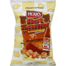 Herr’s Hot Sauce Cheddar Popcorn
