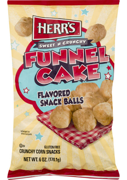 Herr’s Sweet N Crunchy Funnel Cake Snack Balls
