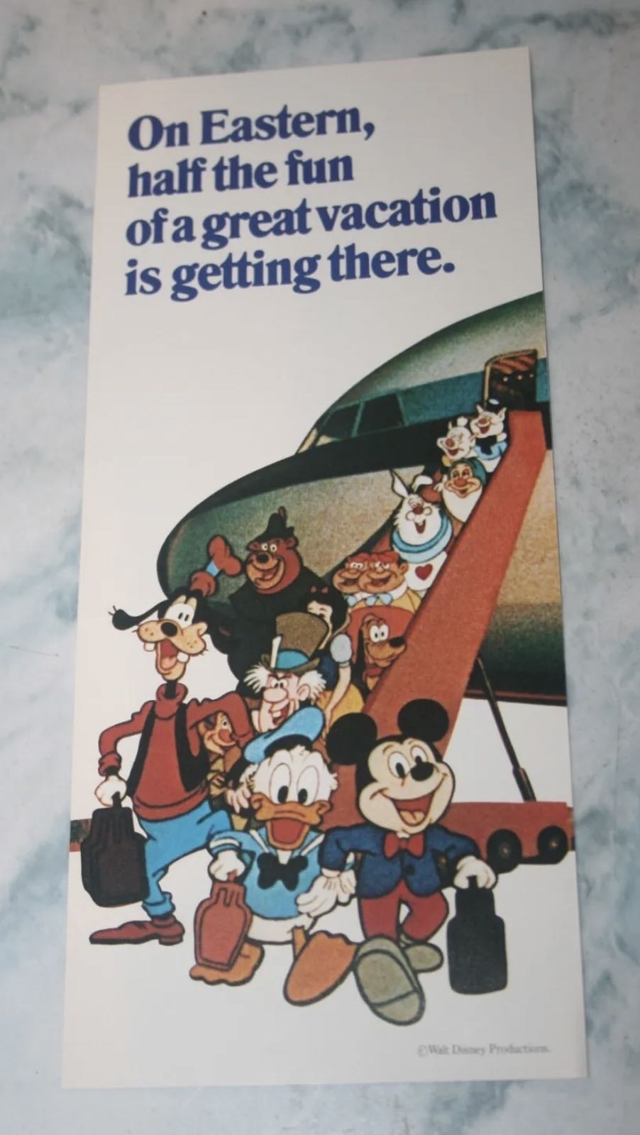 Disney Eastern Airlines Advertisement Brochure (1970s)