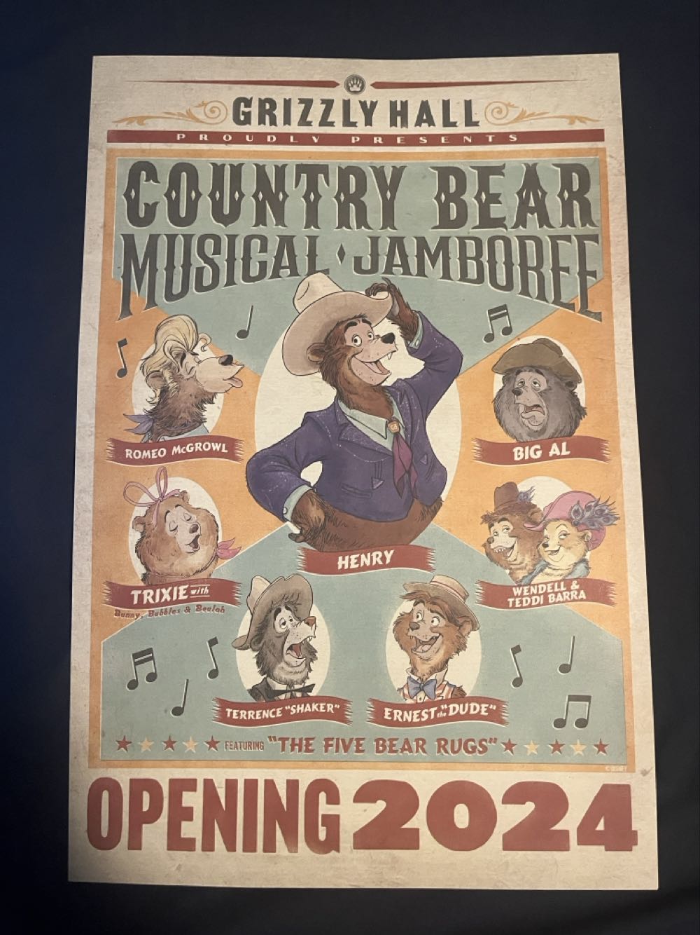 Country Bear Musical Jamboree Cast Member Poster
