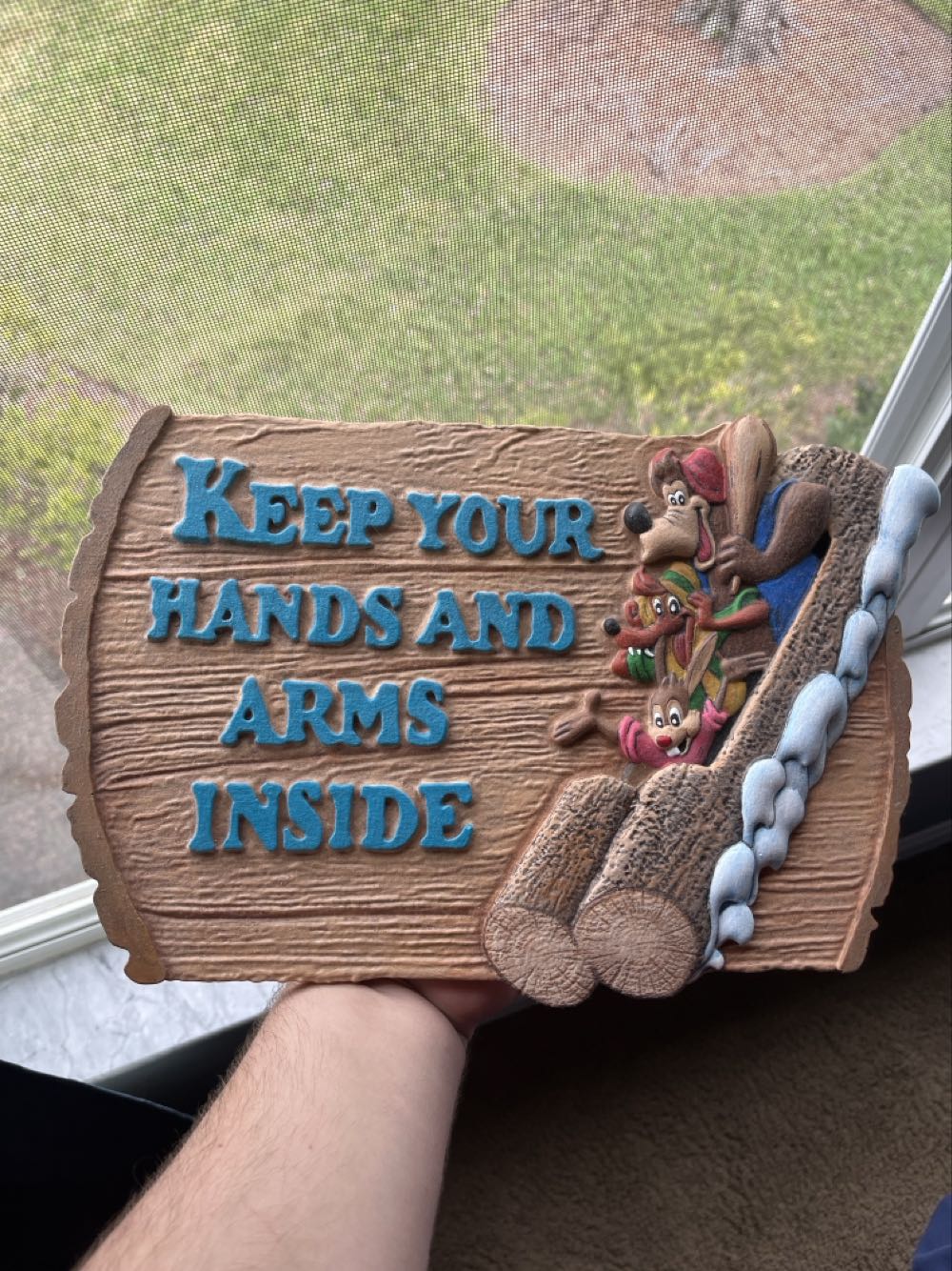 Splash Mountain WDW Remain Seated Wooden Replica Sign (Satisfactual Sign Co)