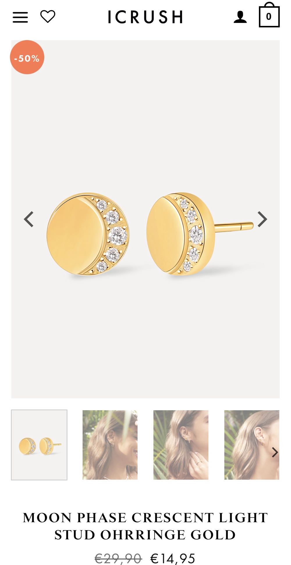 Moon Phase CLS Ohrstecker