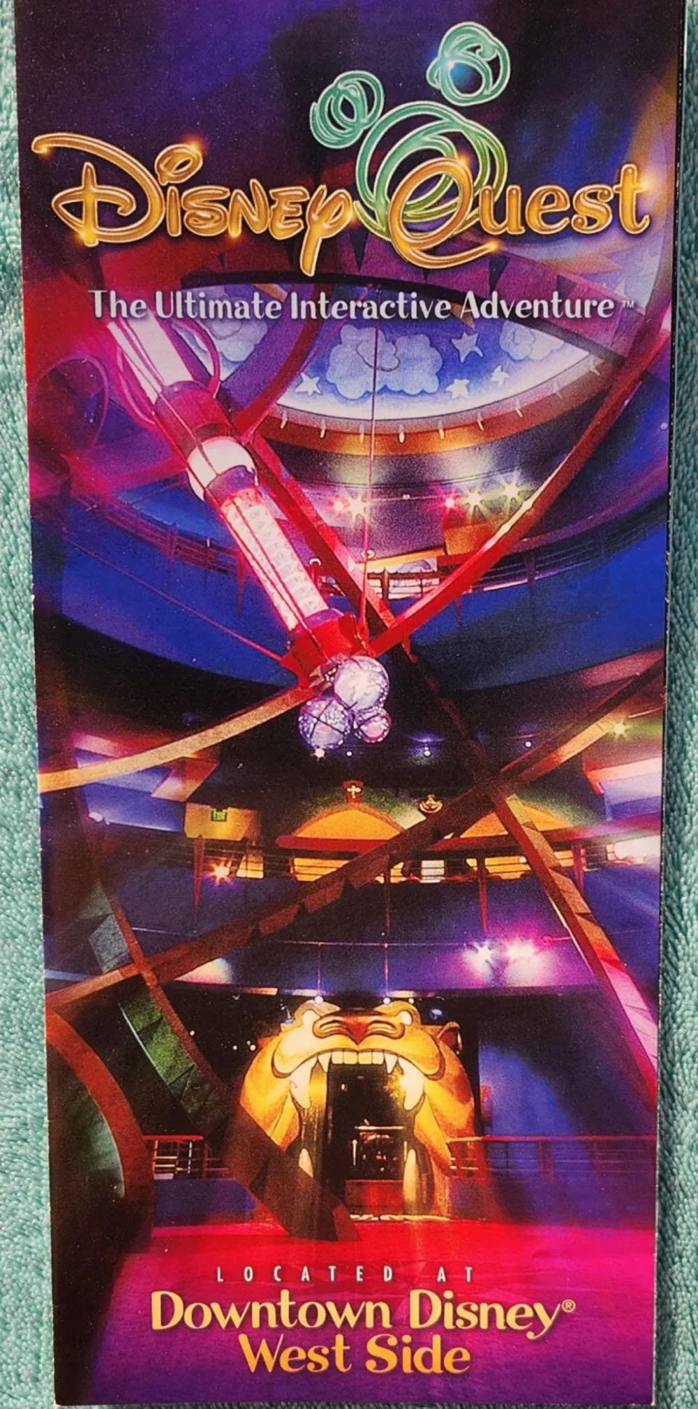 DisneyQuest Guide Map 2004