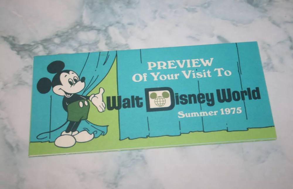 Walt Disney World Summer 1975 Preview Brochure