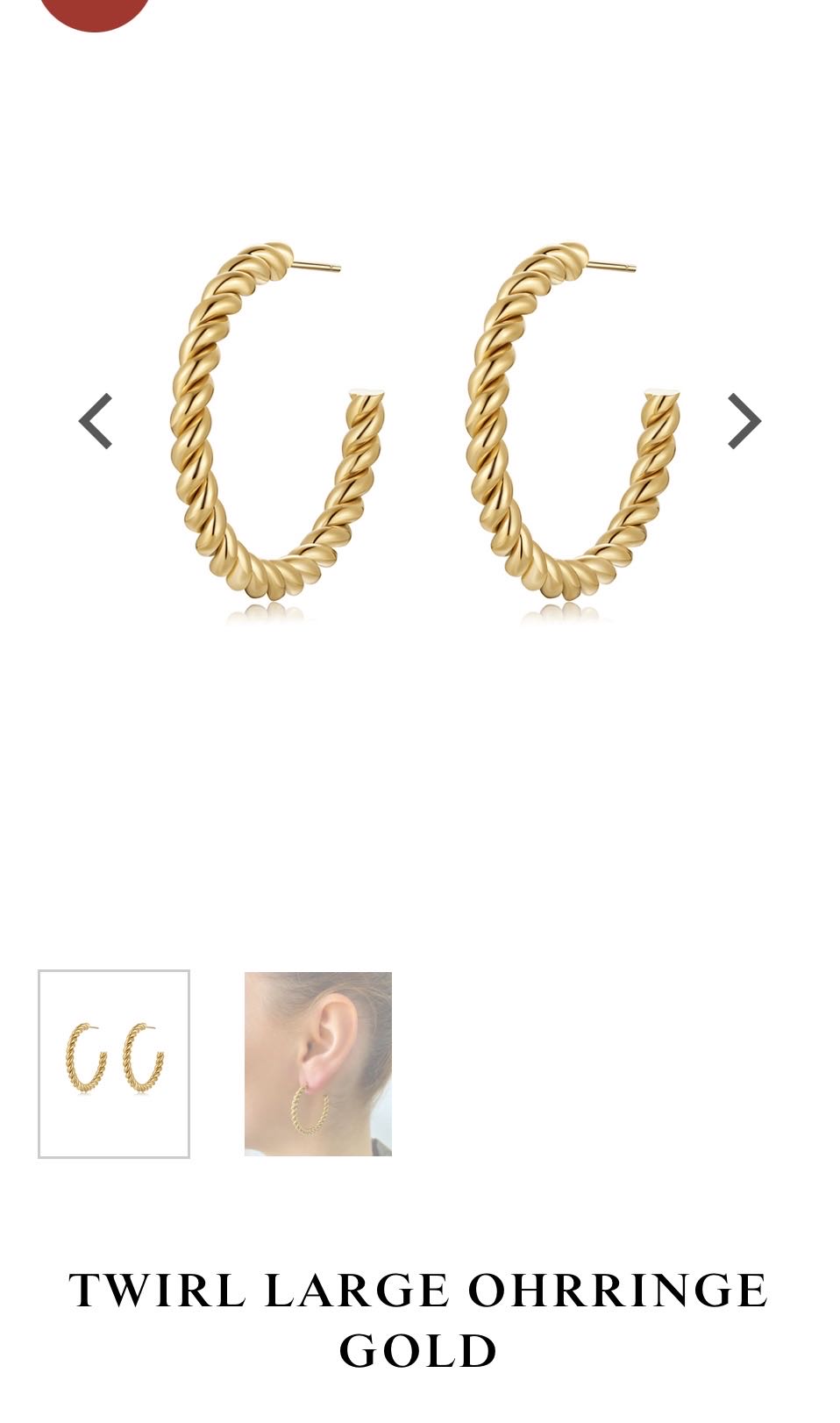 Twirl Large Ohrringe