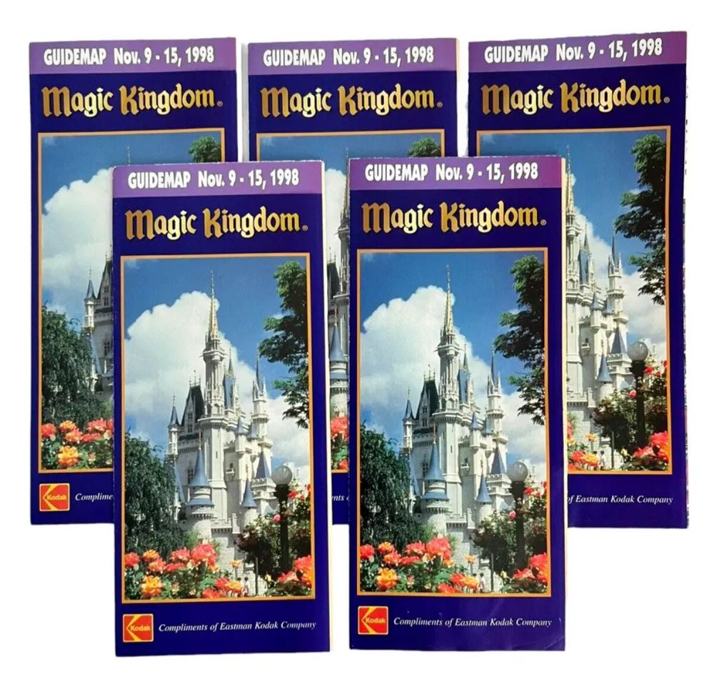 Magic Kingdom Guide Map, November 9-15 1998