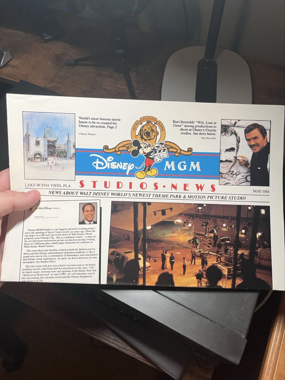 MGM Studios News Brochure Spring 1988