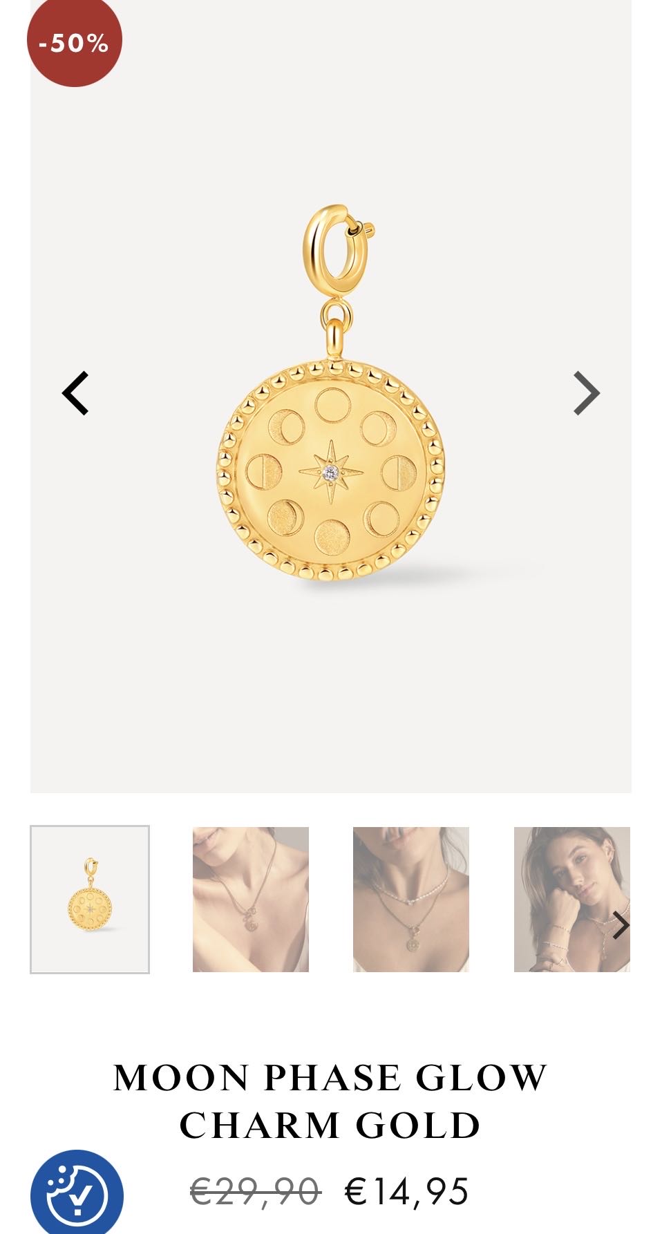 Moon Phase Glow Charm