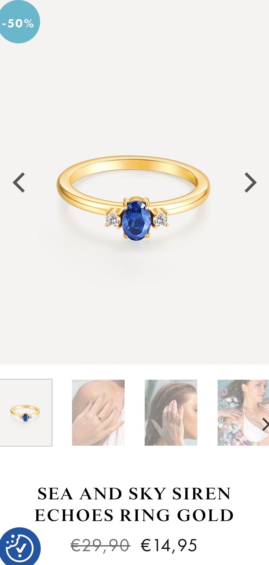 Sea and Sky Siren Echoes Ring