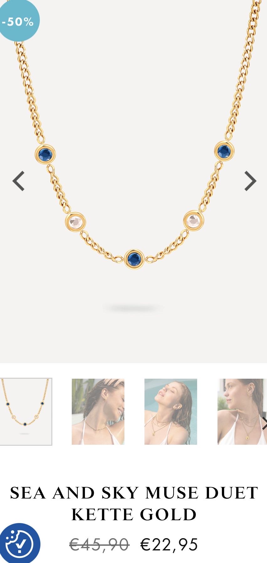 Sea and Sky Muse Duet Kette