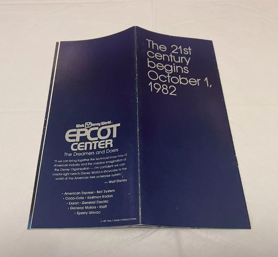 EPCOT Center Pre-Opening 1981 Brochure