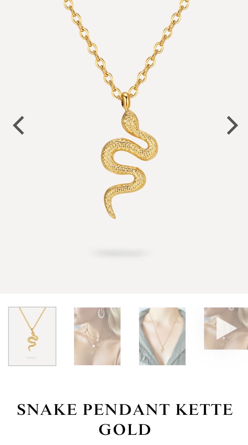 Snake Pendant Kette