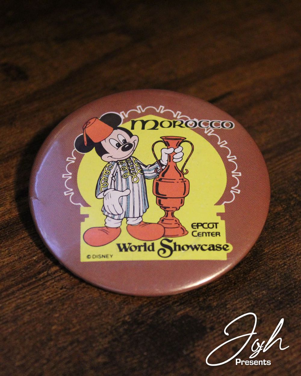 EPCOT Center World Showcase Vintage Morocco Button