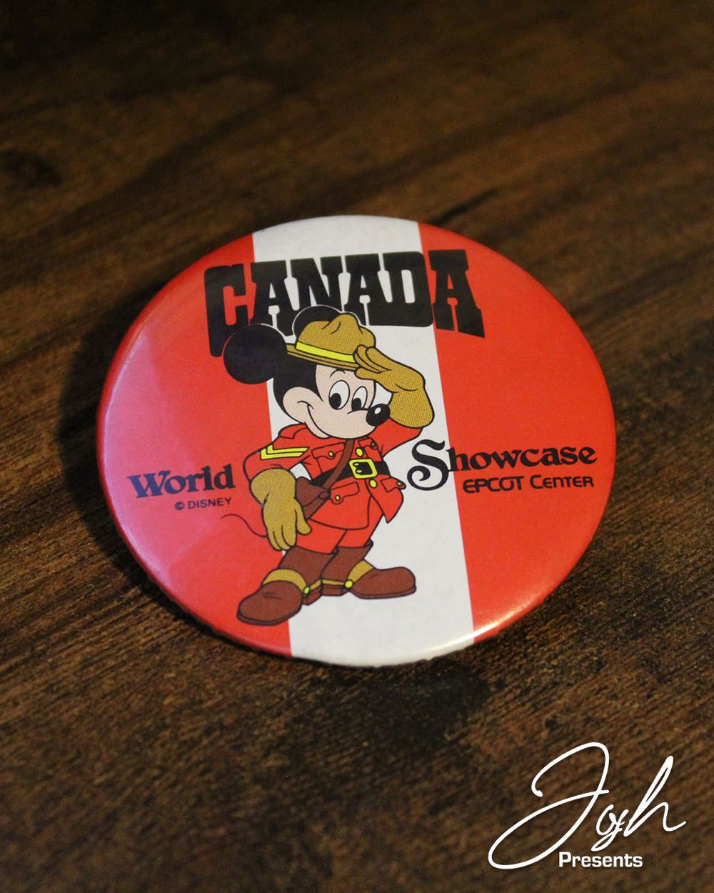 EPCOT Center World Showcase Vintage Canada Button
